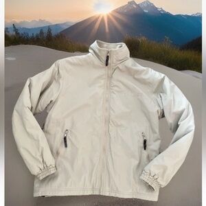 Cabela's Stillwater Supply Co Women’s Beige Softshell Fleece lined Jacket Size M